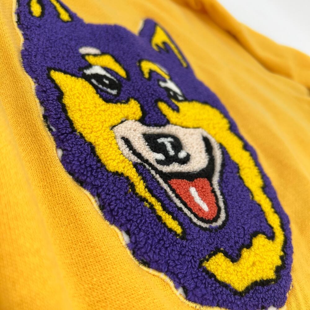 Vtg Nutmeg Mills Sweatshirt University of Washington Huskies Purple Gold UW M - Picture 4 of 12